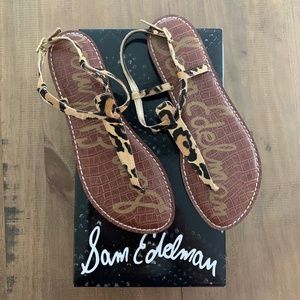 Sam Edelman Gigi Leopard Brahma Sandals 10M